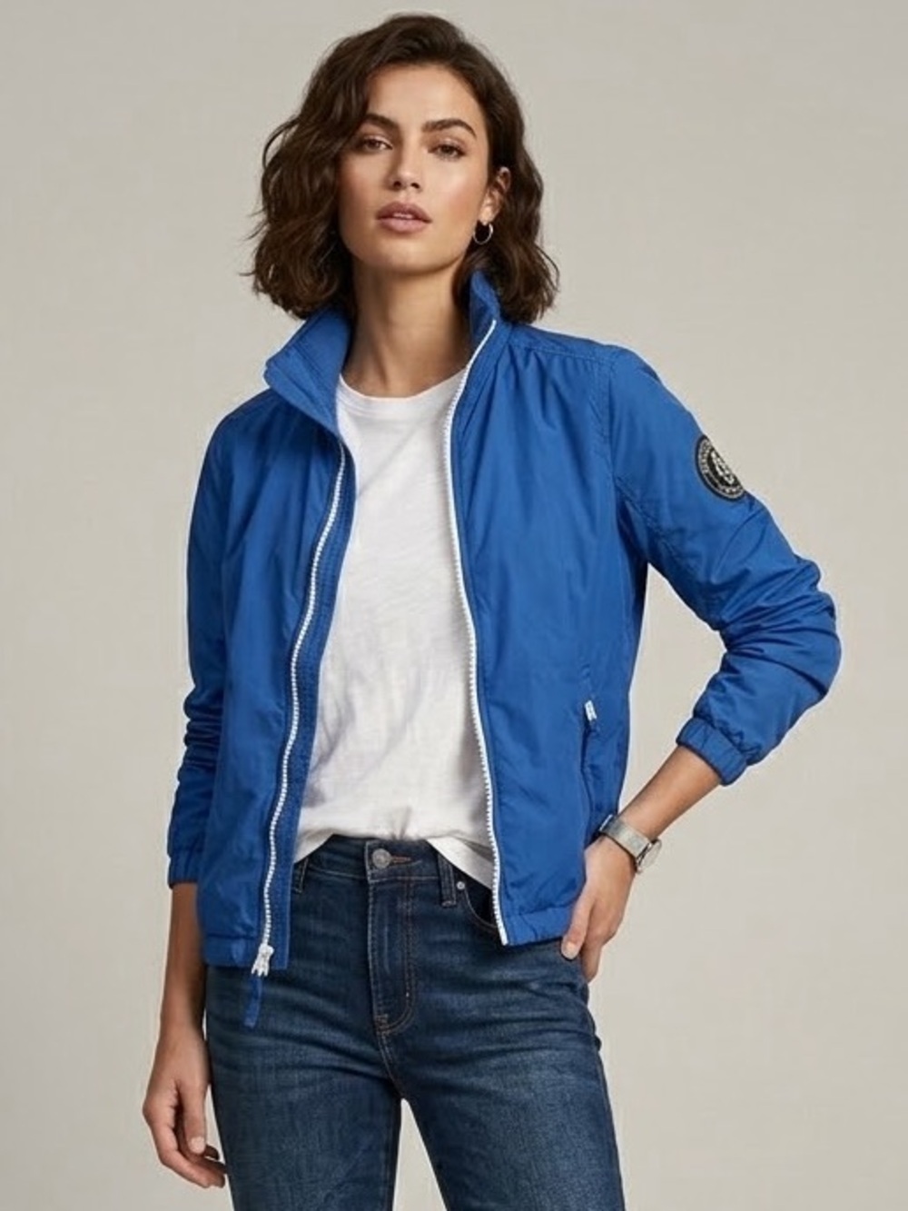 Abercrombie & Fitch Utility Rain Jacket Size Small Lightweight Streetwear Fall